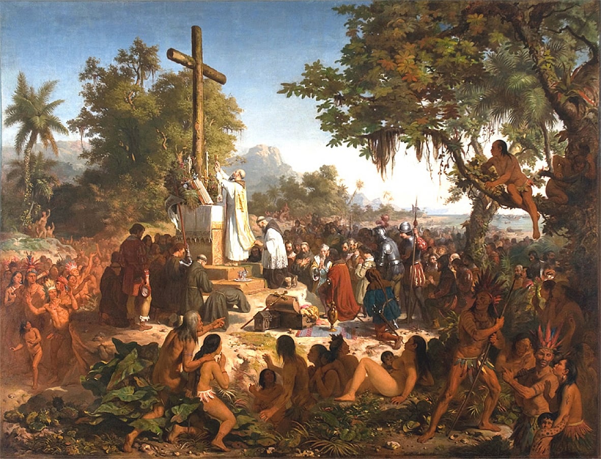 Victor Meirelles, Az első mise Brazíliában, 1860